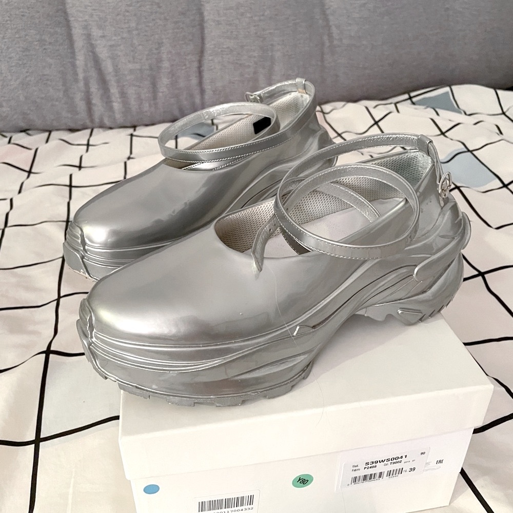 Margiela futuristic rubber ankle strap sneakers
